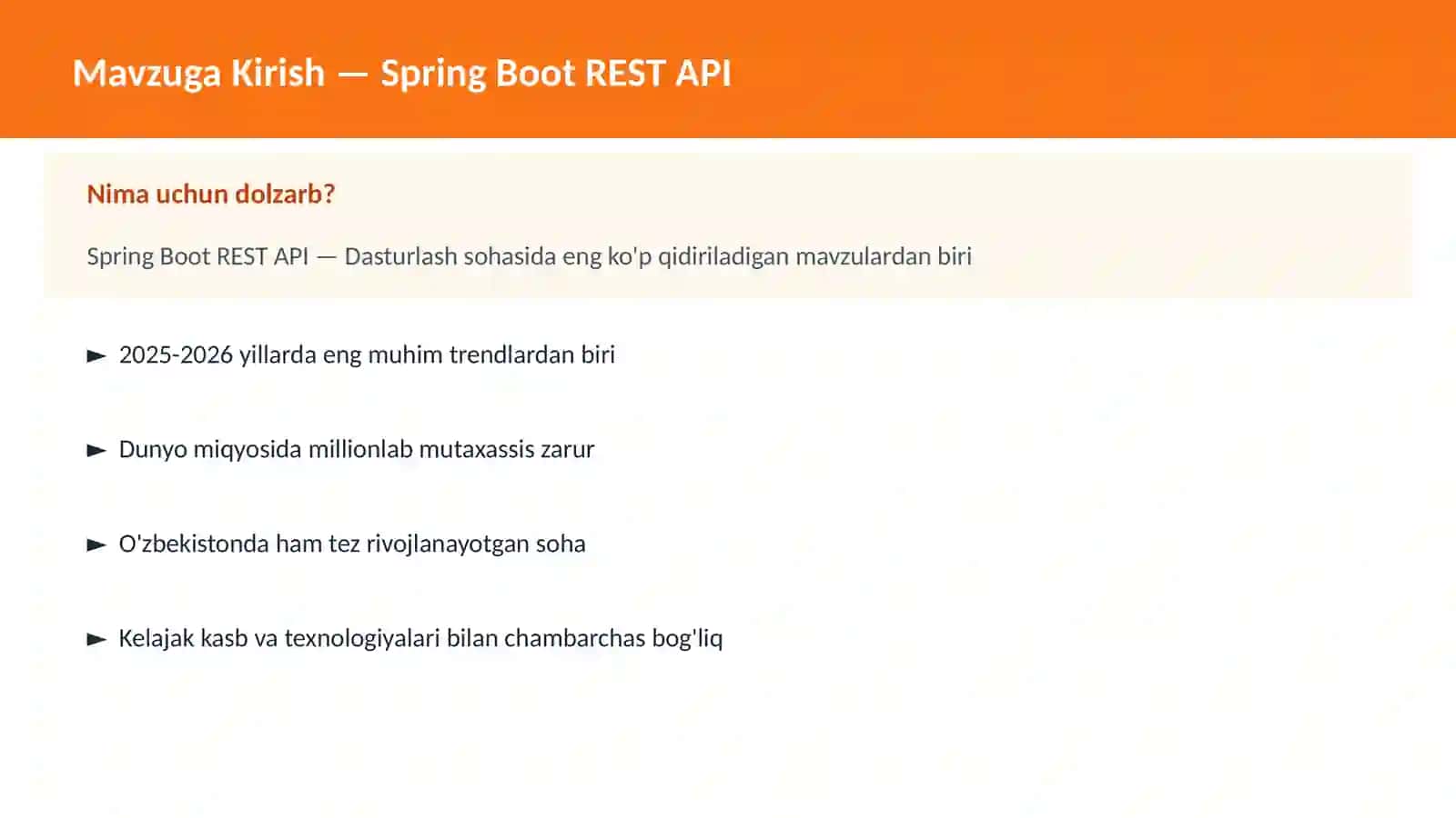 Spring Boot REST API 2