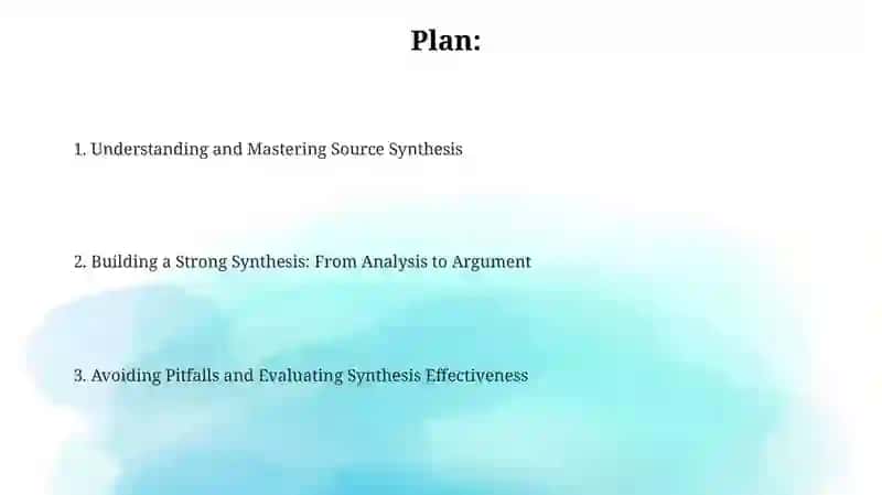 Synthesizing Sources Presentation 2
