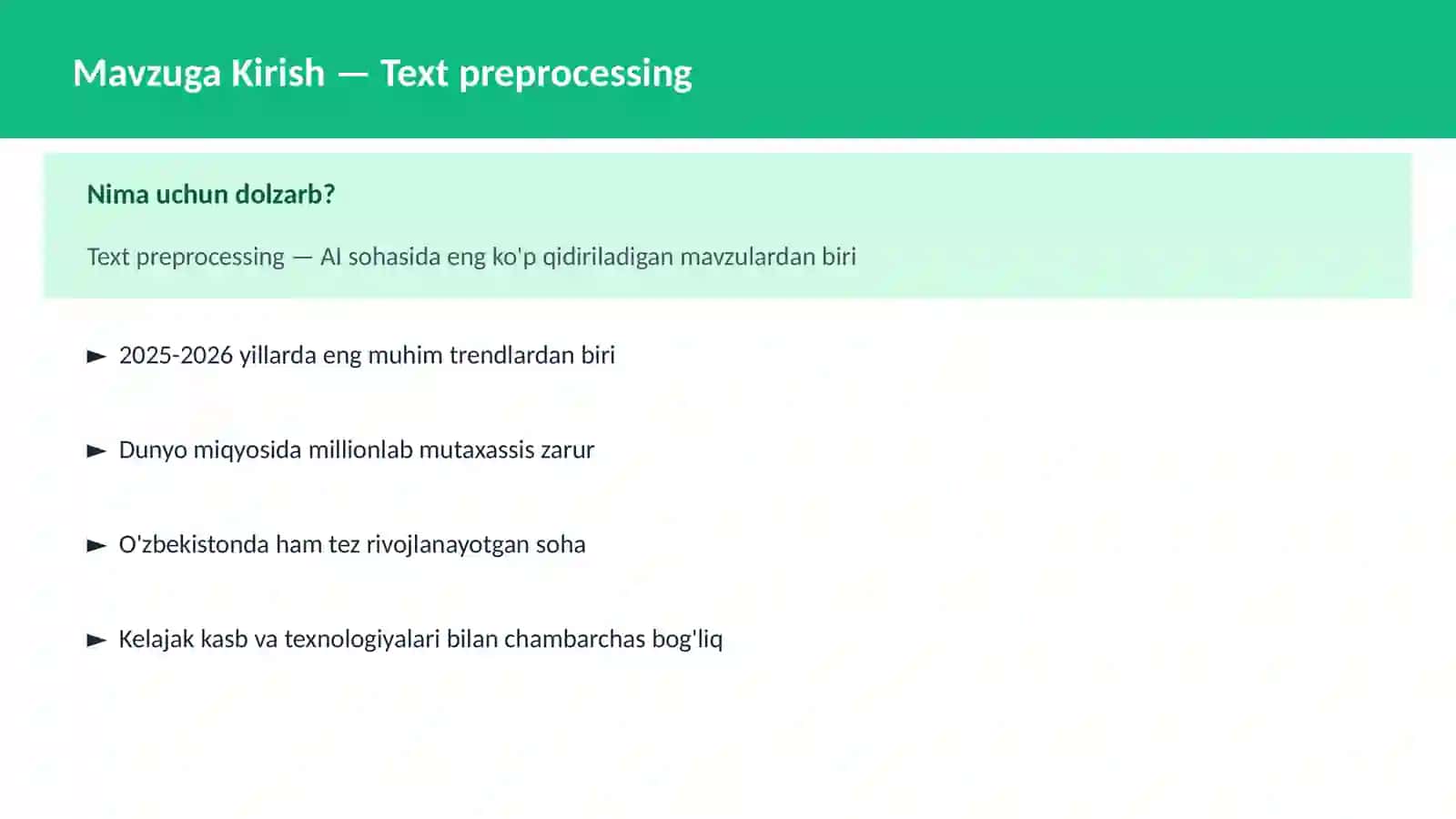 Text preprocessing 2