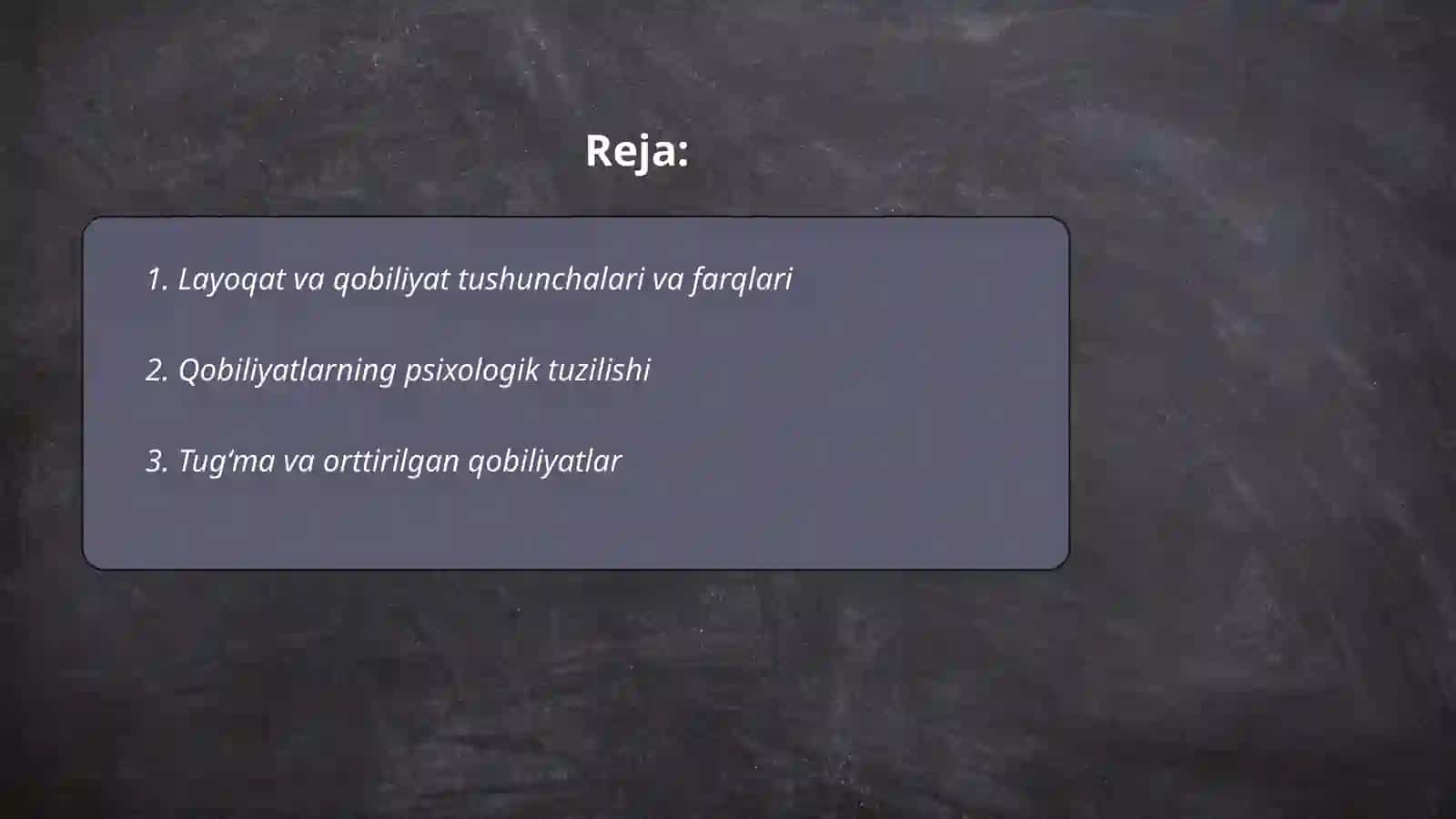 Layoqat va qobilyat. Qobiliyatlar tuzilishi va turlari 2