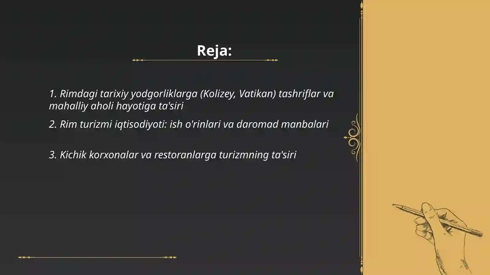 Rim shahri turizimi va turizimning mahalliy aholiga tasiri 2