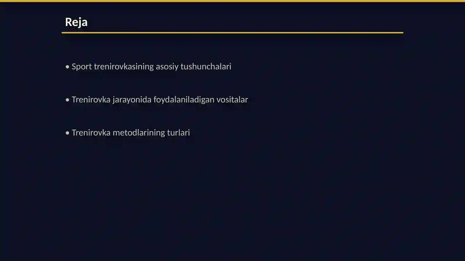Sport trenirovkasining vositalari va metodlari 2