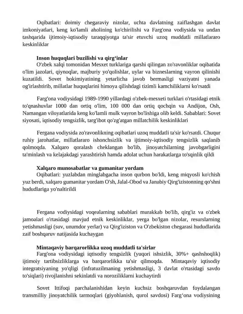 Fargʻona voqealari sabab va oqibatlar 2