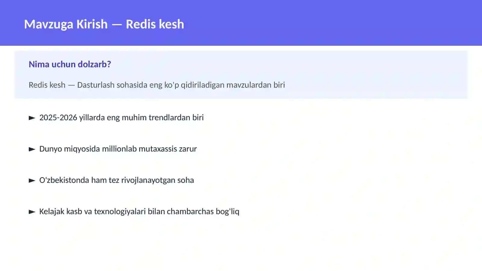 Redis kesh 2