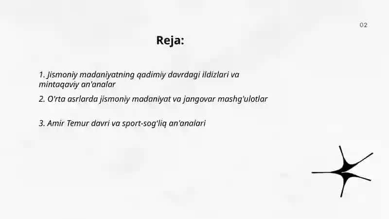 Jismoniy madaniyat tarixi 2