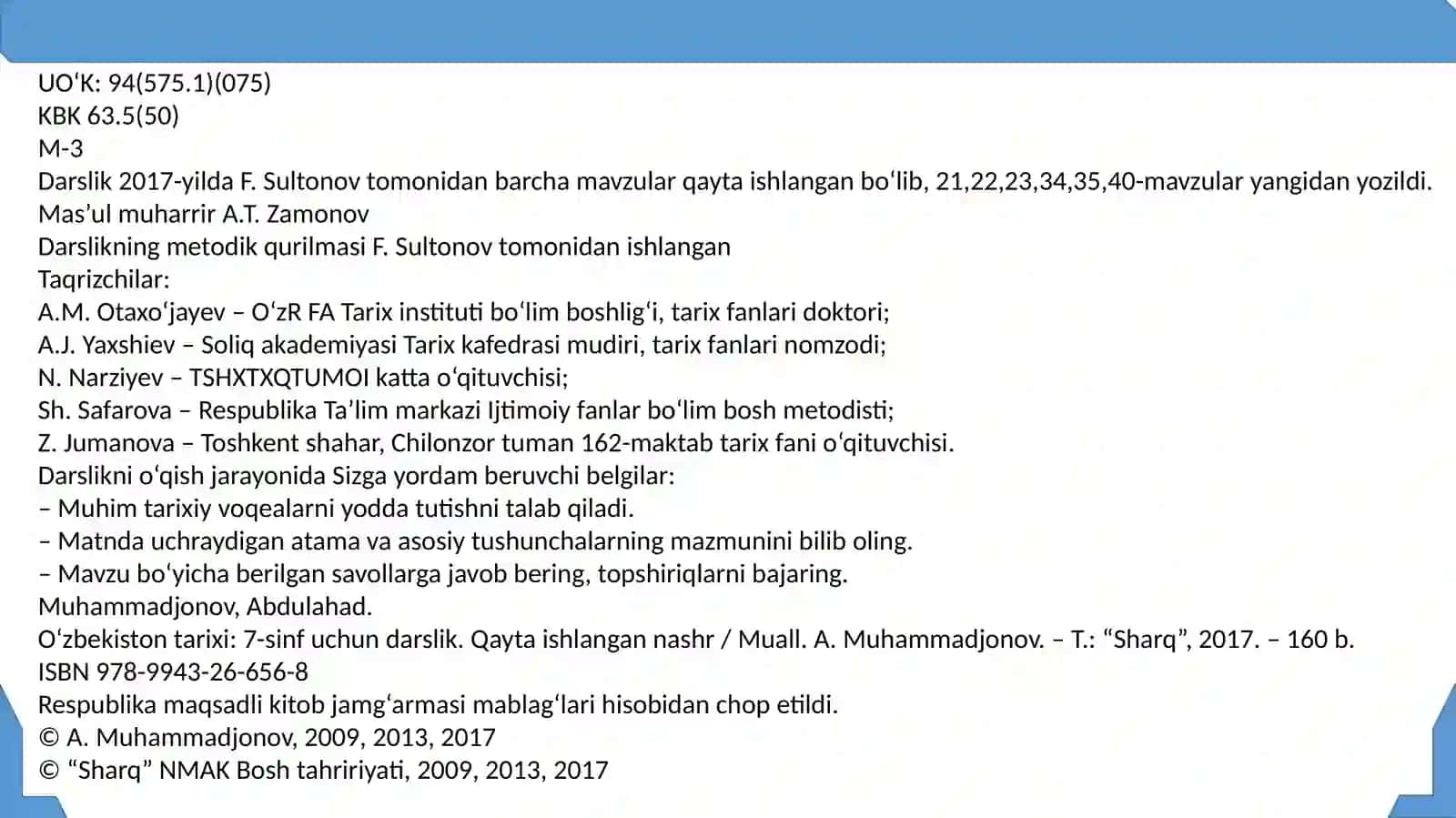 O‘zbekistontarixi(IVasrdanXVIasrgacha) 2