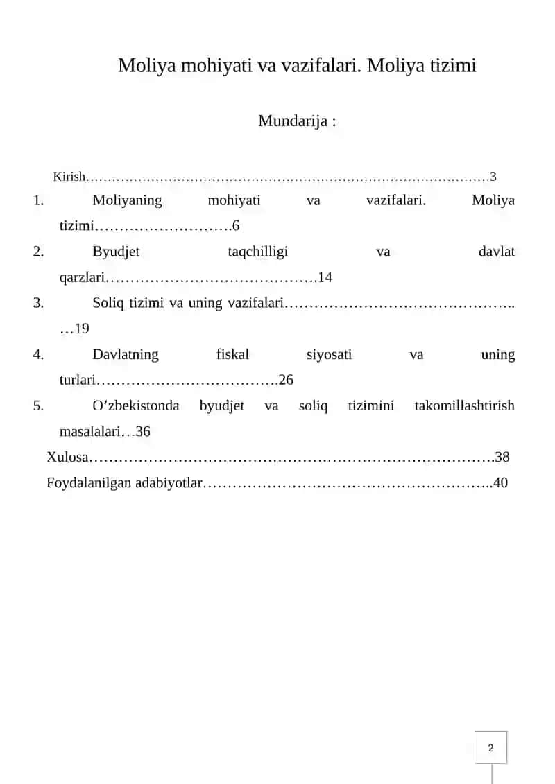 Respublika moliya organlari faoliyatini tubdan takomillashtirish 2