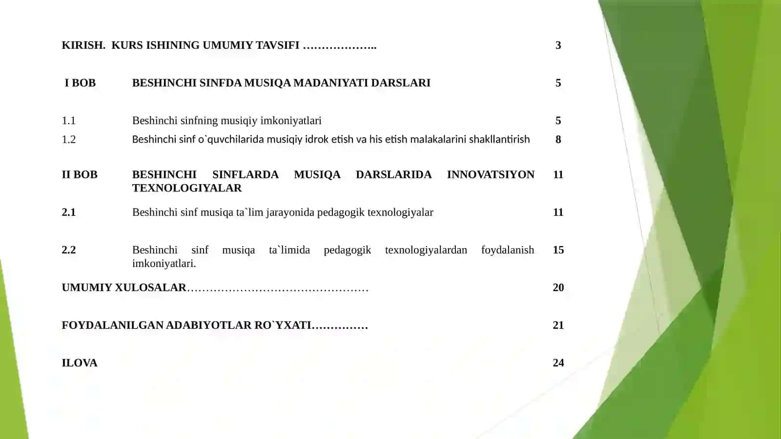 BEShINChI SINF MUSIQA MADANIYATI DARSLARI O`TILIShIDA INNOVATSION PEDAGOGIK TEXNOLOGIYALARDAN FOYDALANISh 2