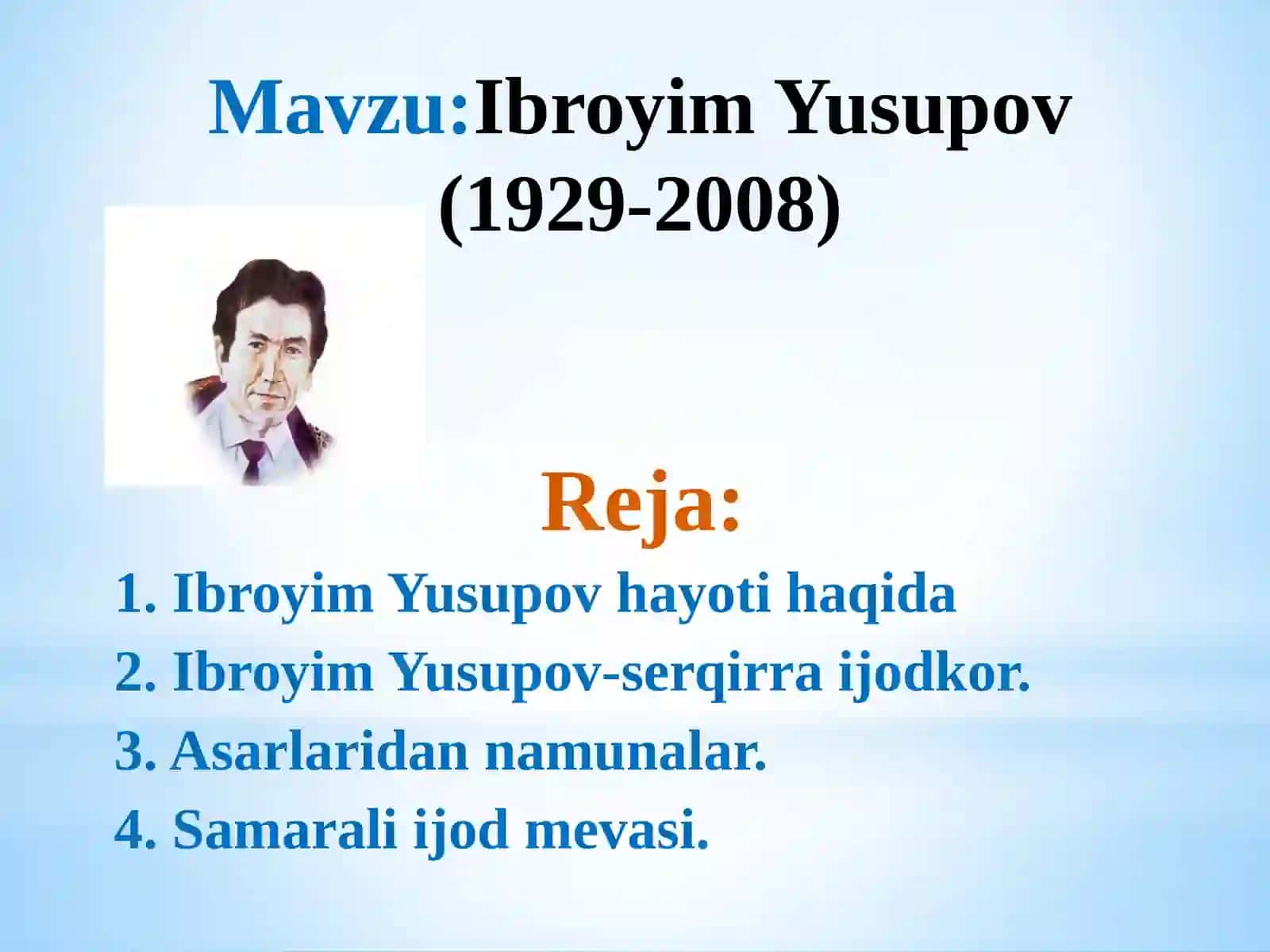 Ibroyim Yusupov (1929-2008) 2