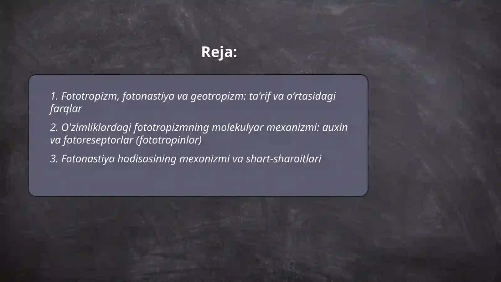 O'zimliklardagi fototropizm, fotonastiya va geotropizm hodisalarini kuzatish 2