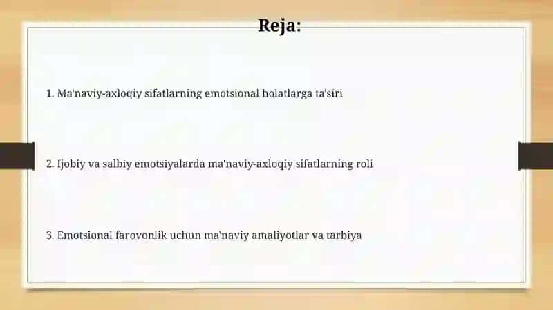 Emotsional holatlarda ma'naviy va axloqiy xislarning o‘rni 2