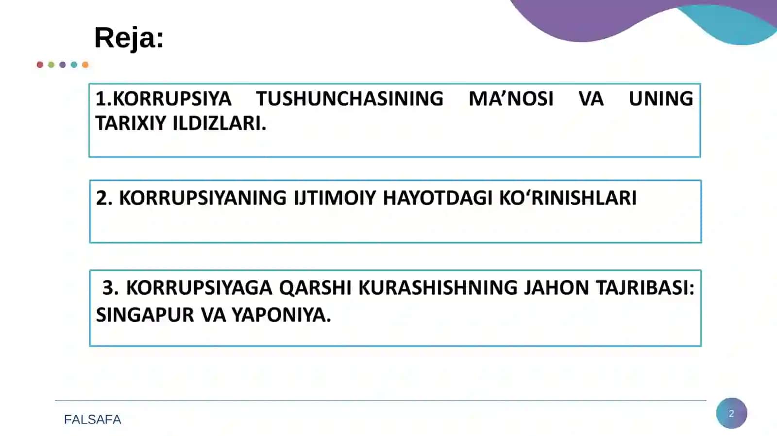 KORRUPSIYAGA QARSHI KURASHISHNING JAHON TAJRIBASI 2