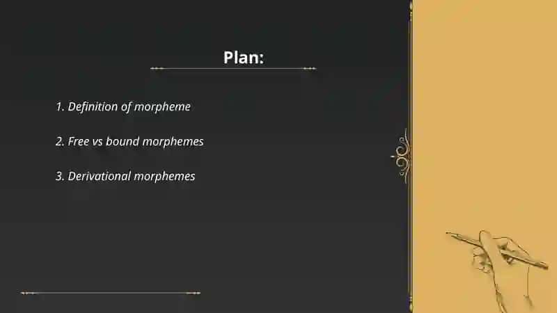 Morpheme. Types of morpheme 2