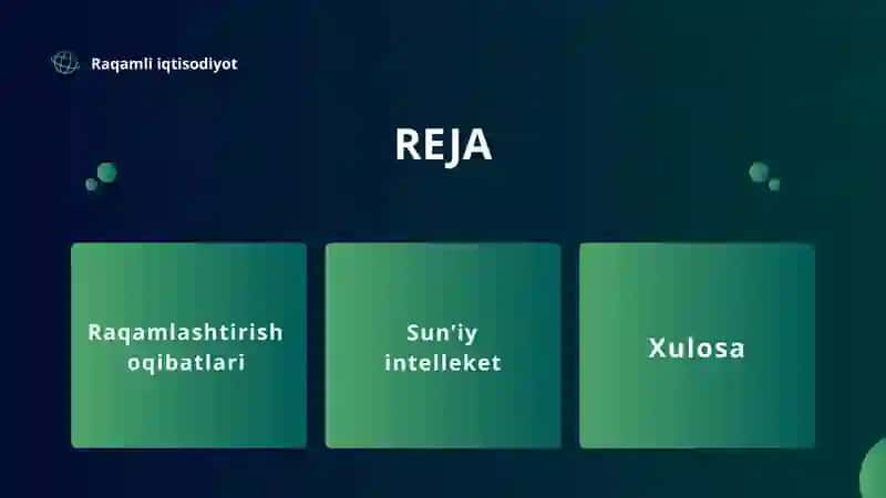 Kelajak texnologiyalari va raqamlashtirish oqibatlari 2