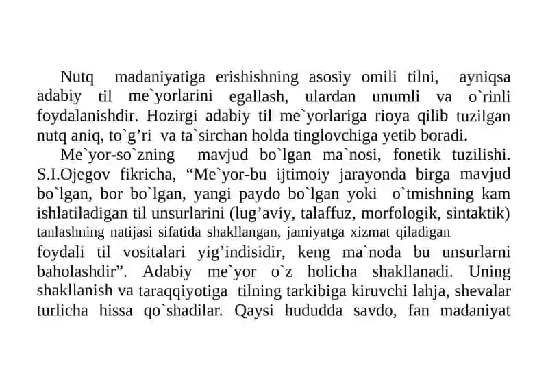 O‘zbek adabiy tilining me‘yorlari 2