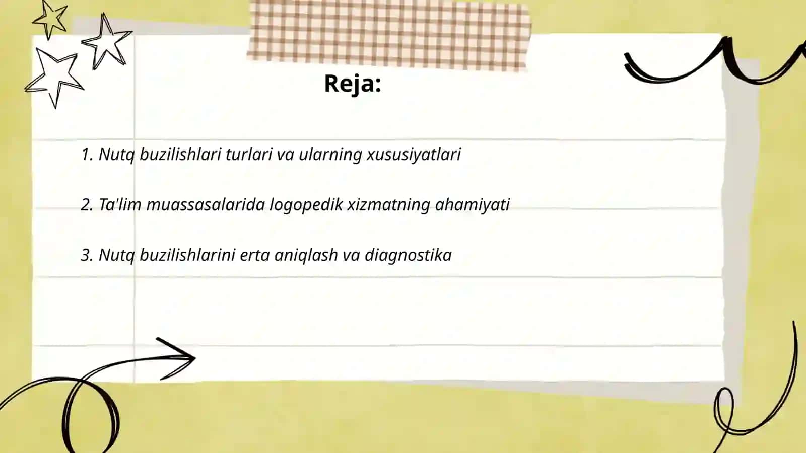 Taʼlim muassasalarida nutq buzilishi boʻlgan bolalarni logopedik qoʻllab quvvatlash ishlari 2