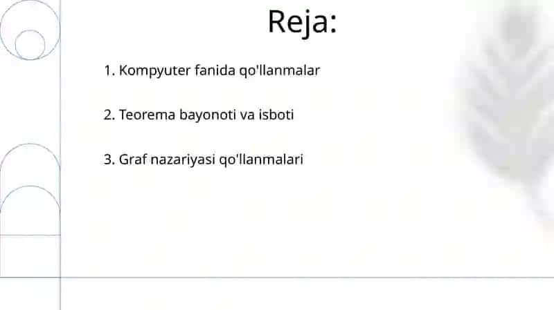 Shturm teoremasi va uning tatbiqlari 2