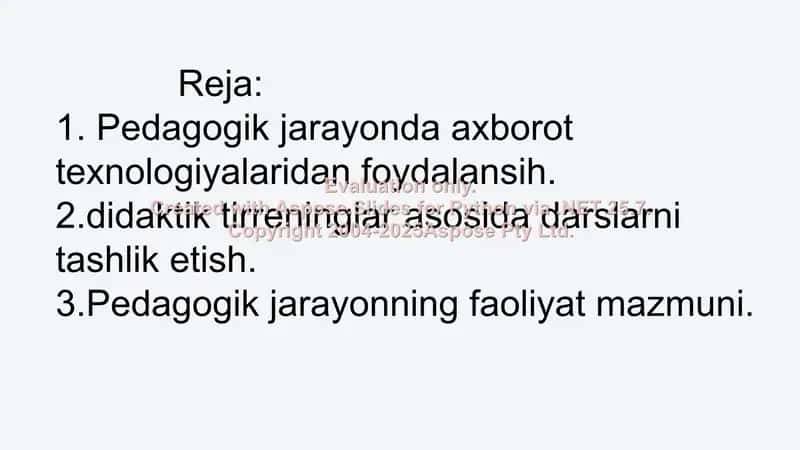Pedagogik jarayonda axborot texnologiyalari 2