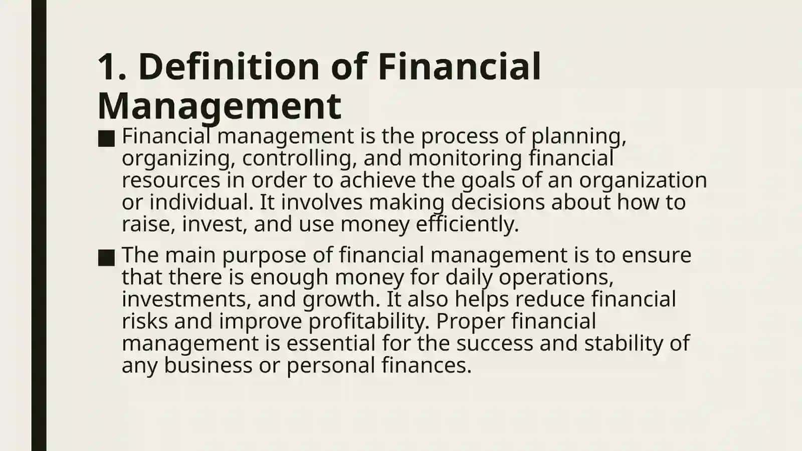 Financial Management 2