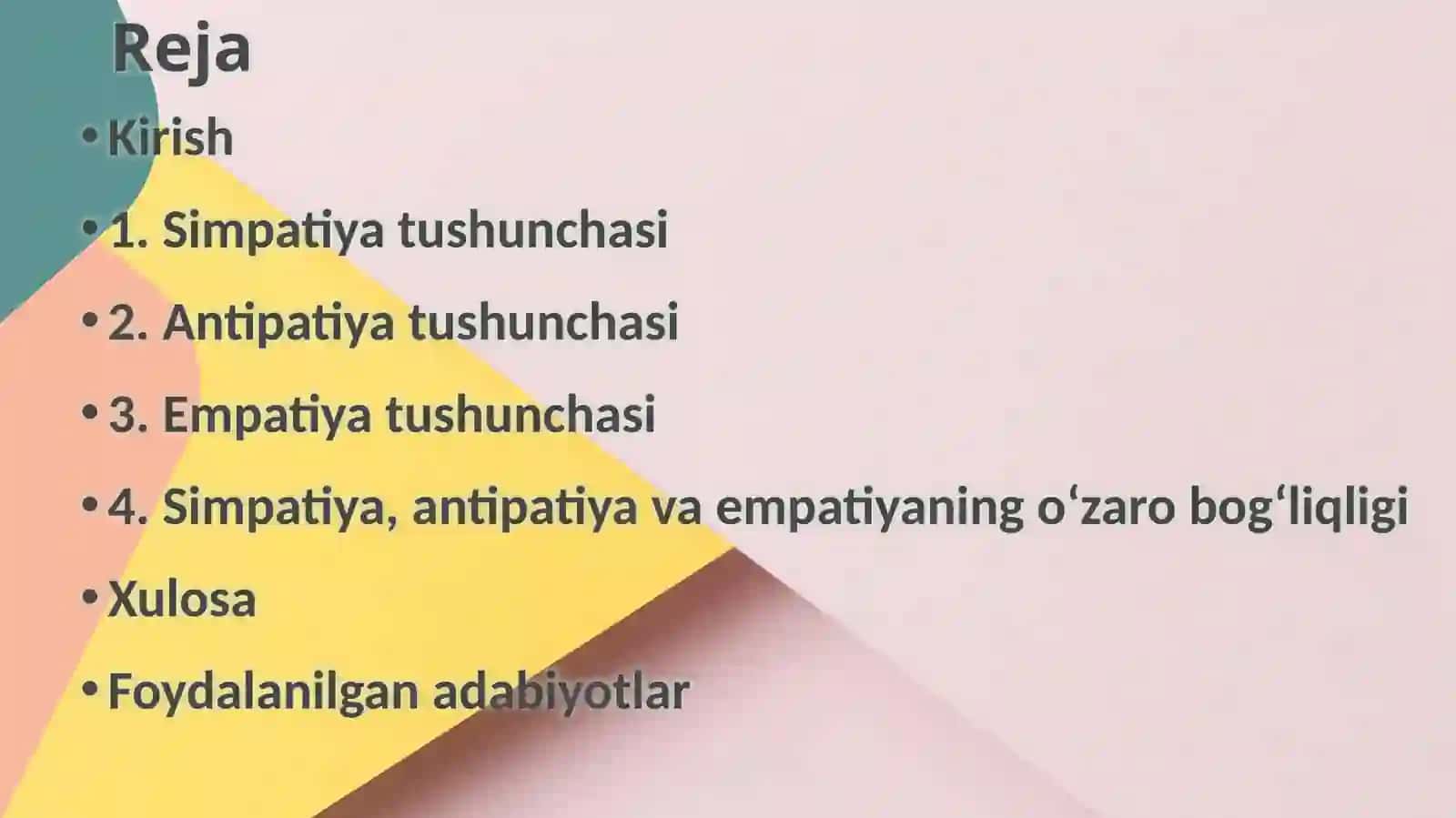 Simpatiya, antipatiya va empatiya tushunchalari 2