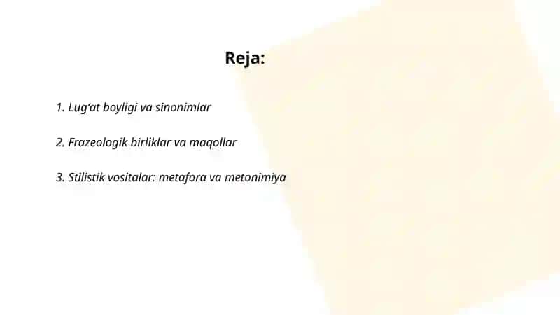 Nutqning boyligi va jo'yaliligi 2