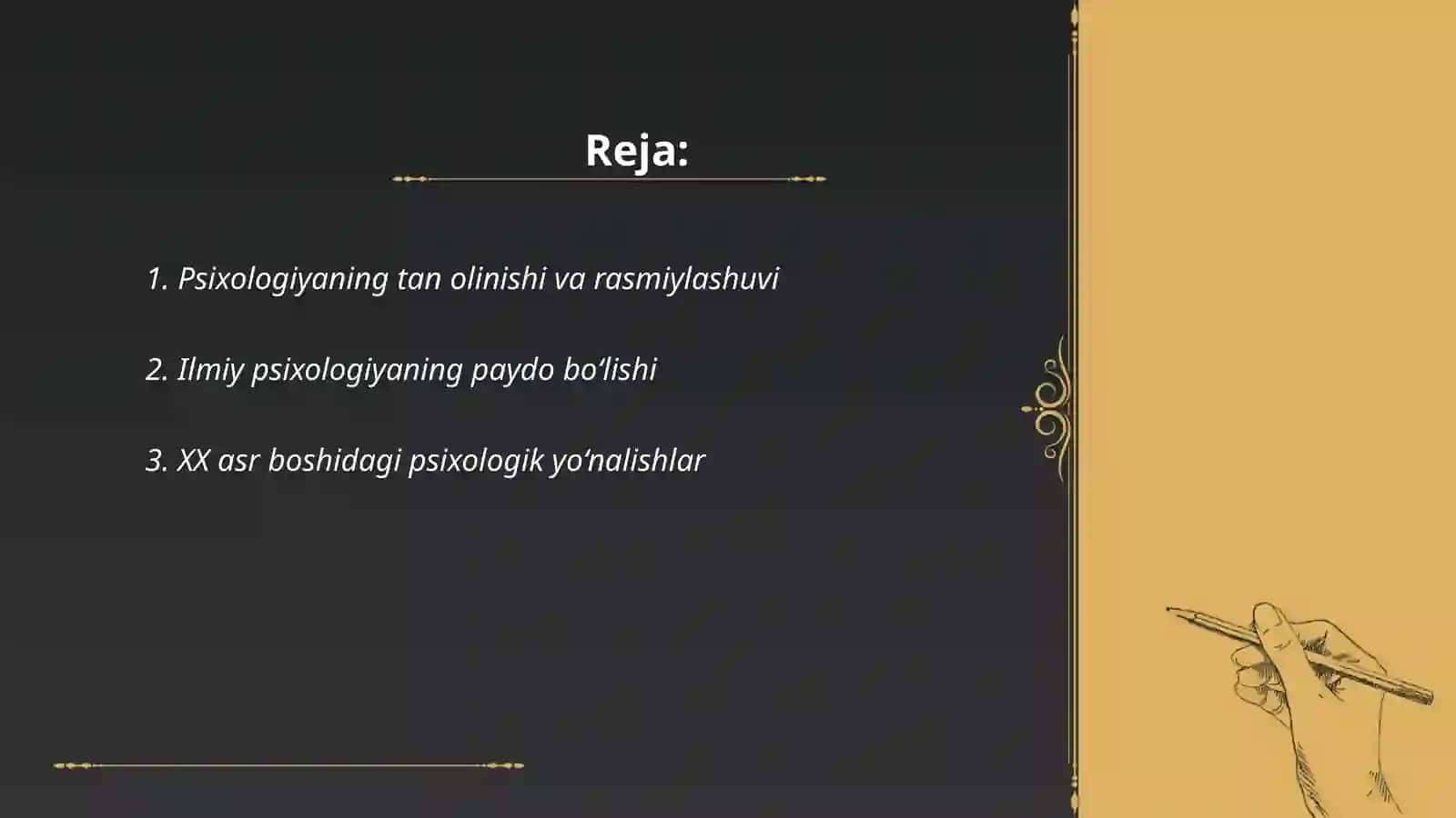 Psixologiya fanining taraqqiyot bosqichlari 2
