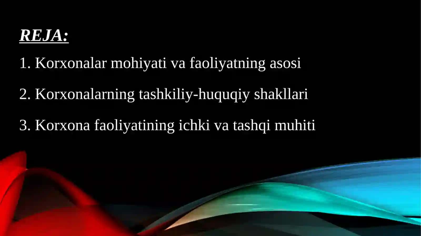 Sanoat korxonasi bozor iqtisodiyoti sub’ekti sifatida 2
