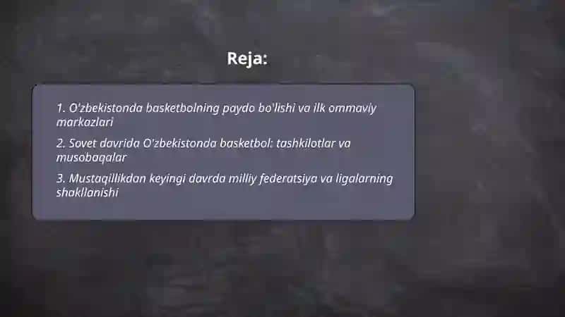 O'zɓekistonda basketbolning rivojlanish tarixi 2
