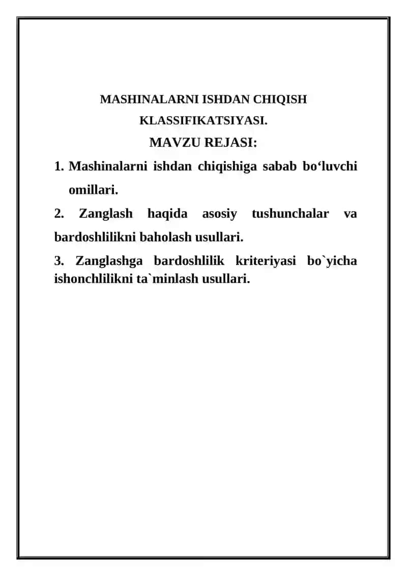 MASHINALARNING ISHDAN CHIQISH KLASSIFIKATSIYASI 2