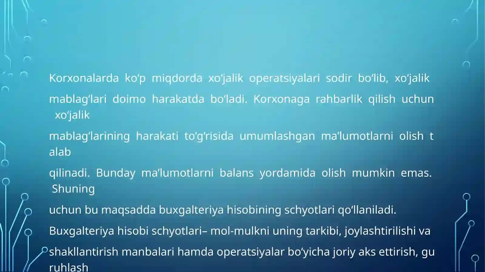 Xo‘jalik operatsiyalarida ikkiyoqlama yozuv 2