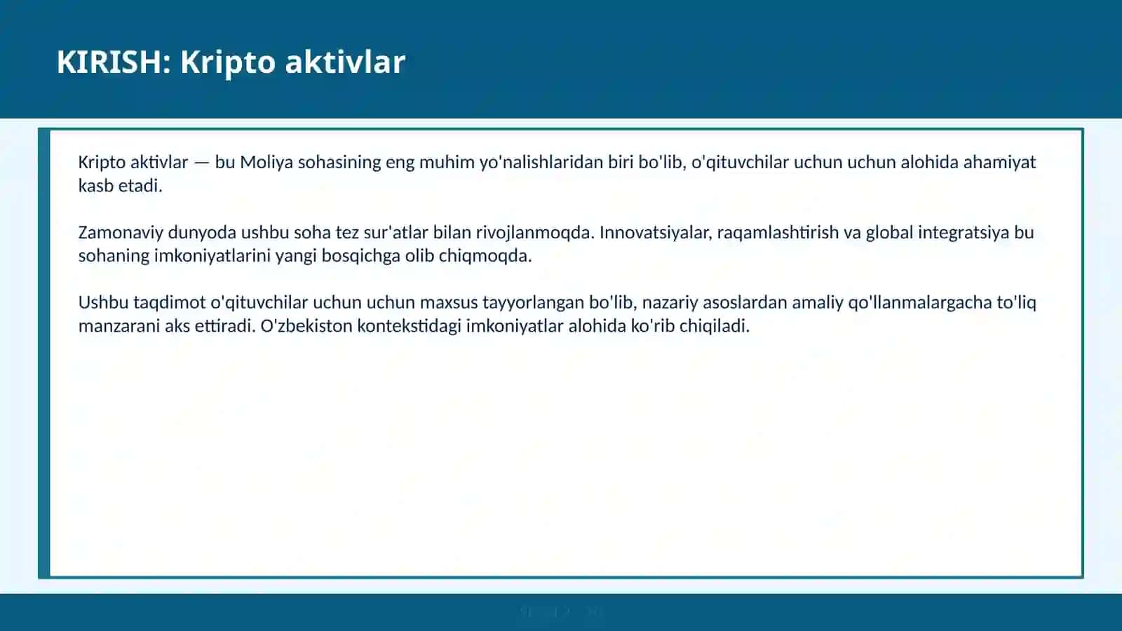 Kripto aktivlar 2