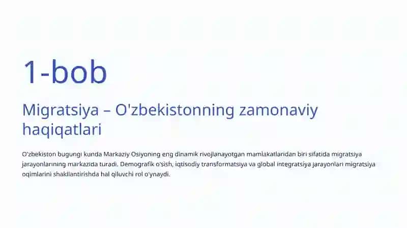 O'zbekiston Migratsiya Jarayonlari: Haqiqiy Raqamlar va Ijtimoiy Ta'sirlar 2