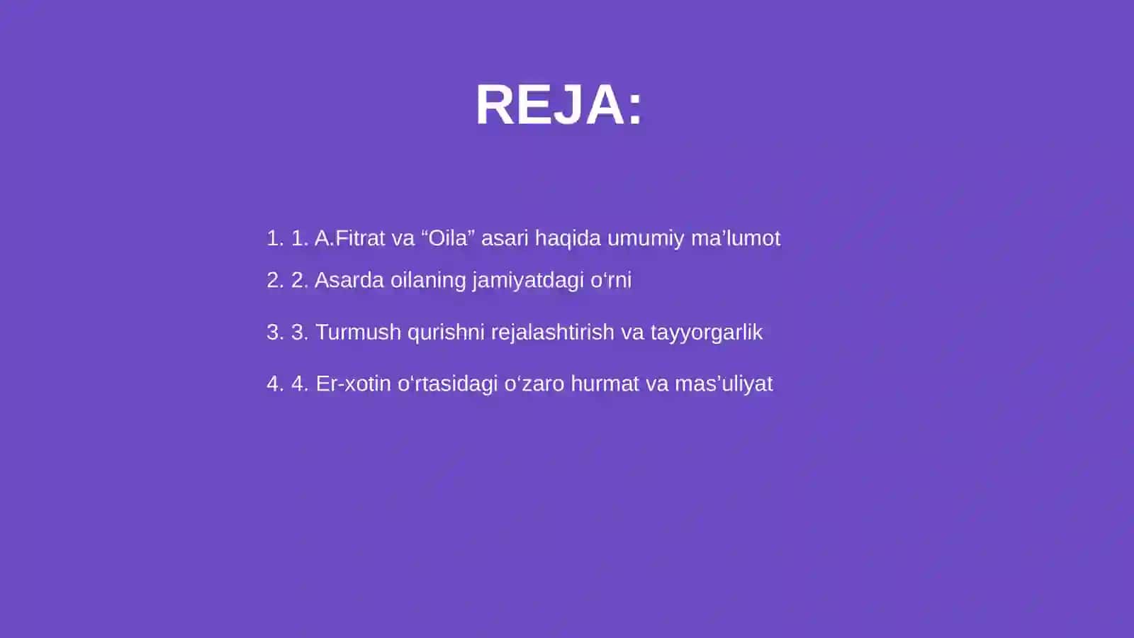 A.Fitratning “Oila asari”dagi oila qurish tartiblari vafarzand tarbiyasiga oid g’oyalar 2