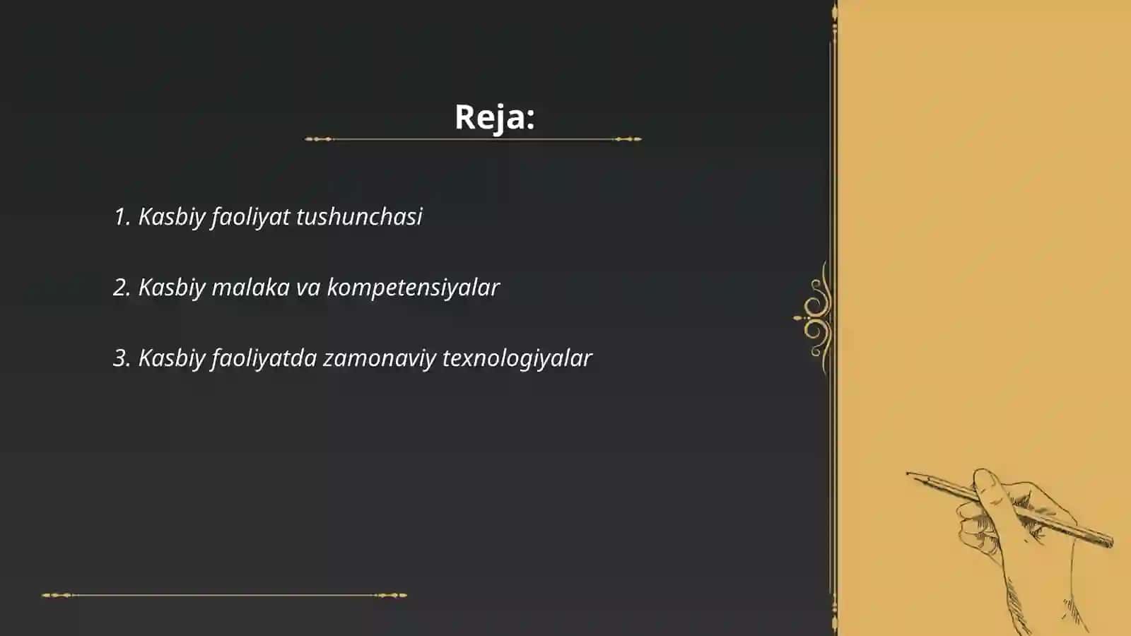 Kasbiy faoliyatni shakllantirish texnologiyasi 2