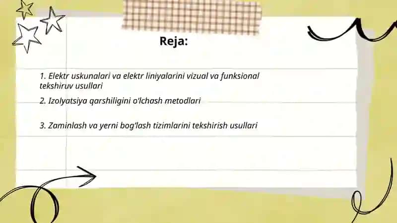 Elektr xavfsizligi tekshirish usullari 2