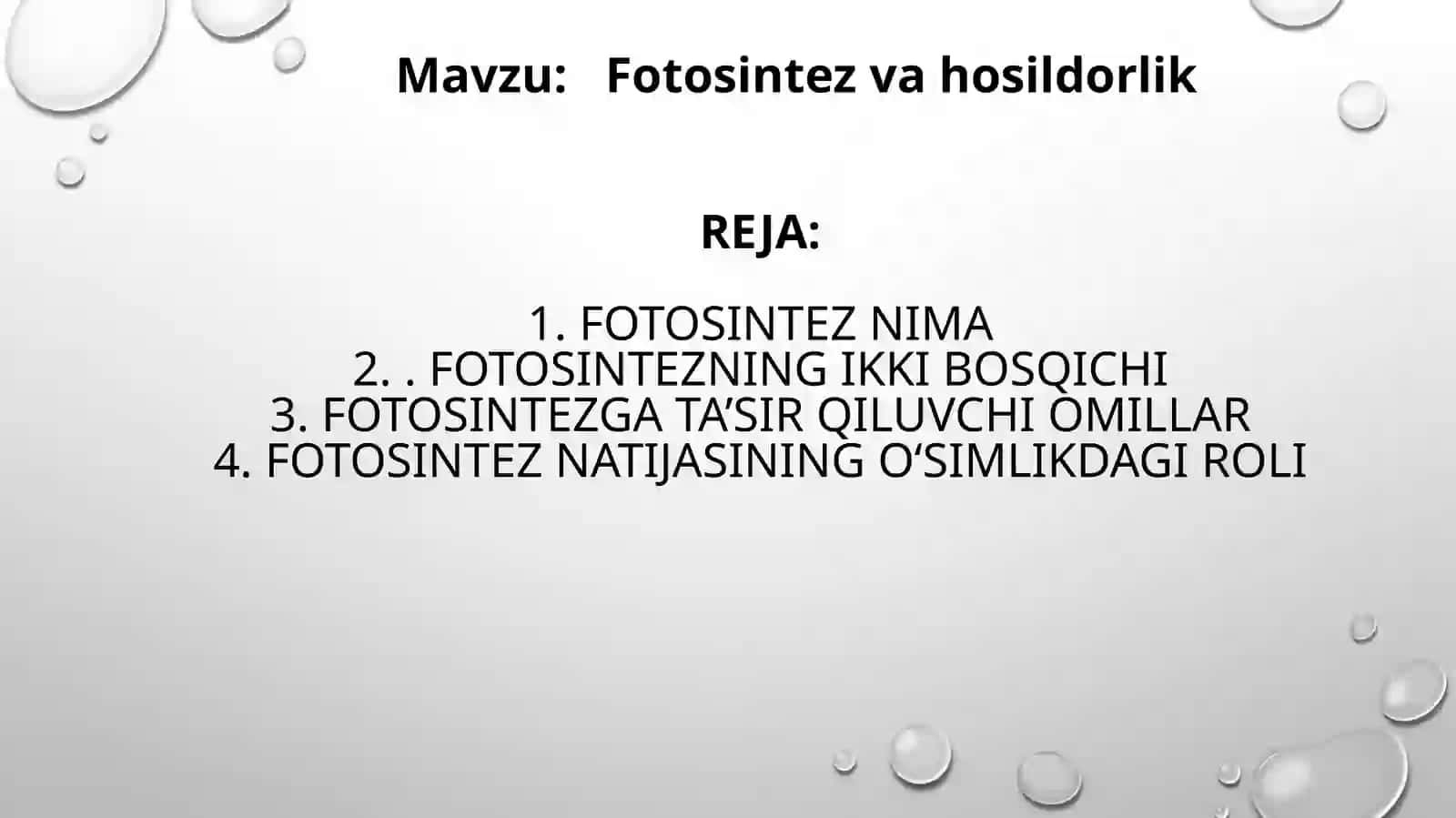 RAXMONOVA MOHIGULNING o’simliklar fiziologiya FANIDAN MUSTAQIL ISHI 2