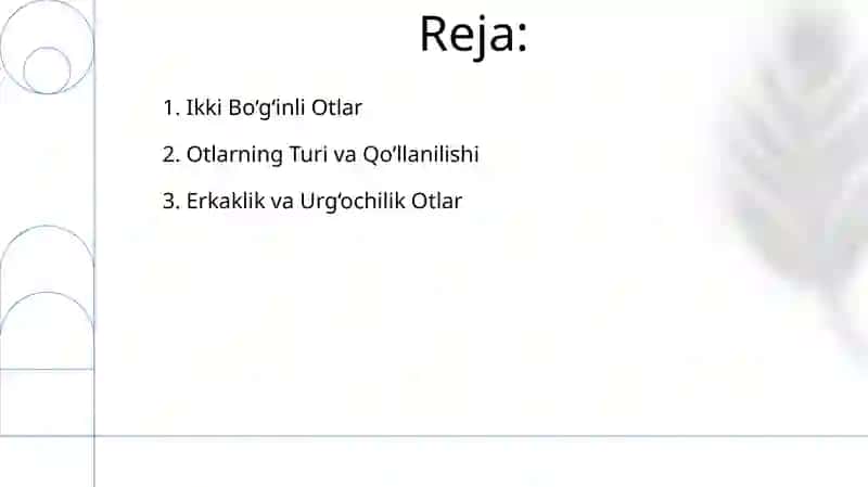 Ikki Bo‘g‘inli Otlar 2