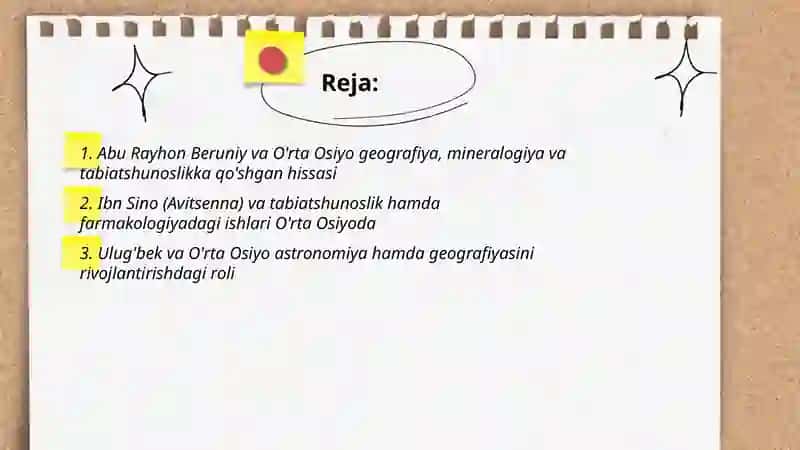 Abu Rayhon Beruniy va O'rta Osiyo geografiya, mineralogiya va tabiatshunoslikka qo'shgan hissasi 2