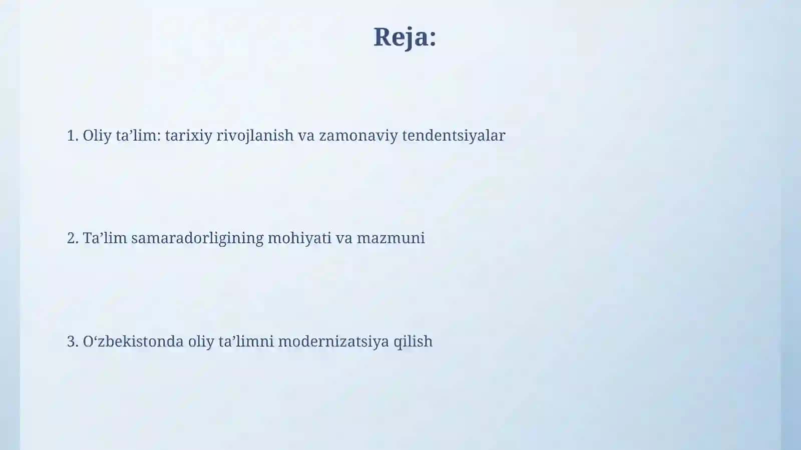 Oliy ta’limning ahamiyati 2
