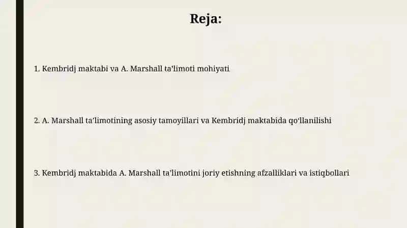 Kembridj maktabi A.Marshal tamiloti 2