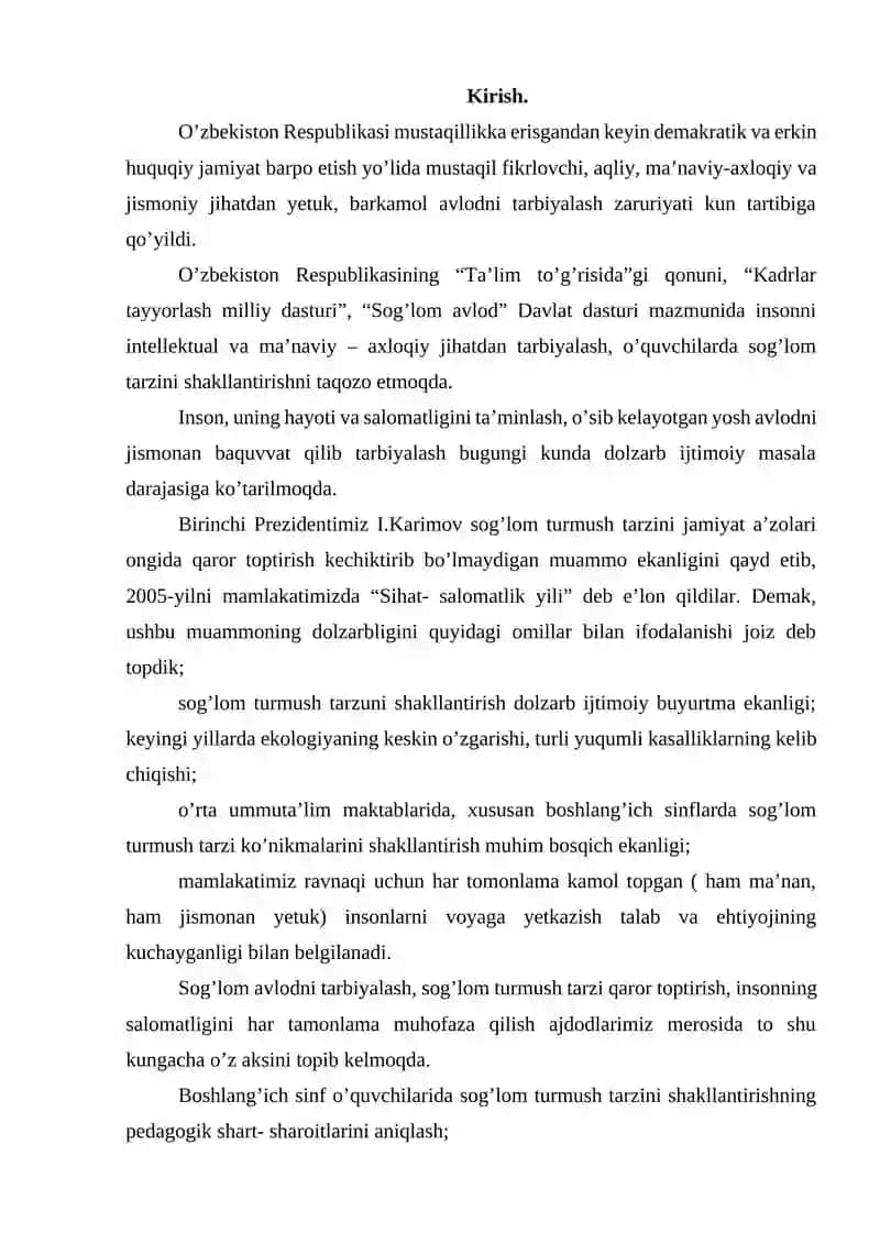Bolalarda soğlom turmush tarzini rivojlantirish 2