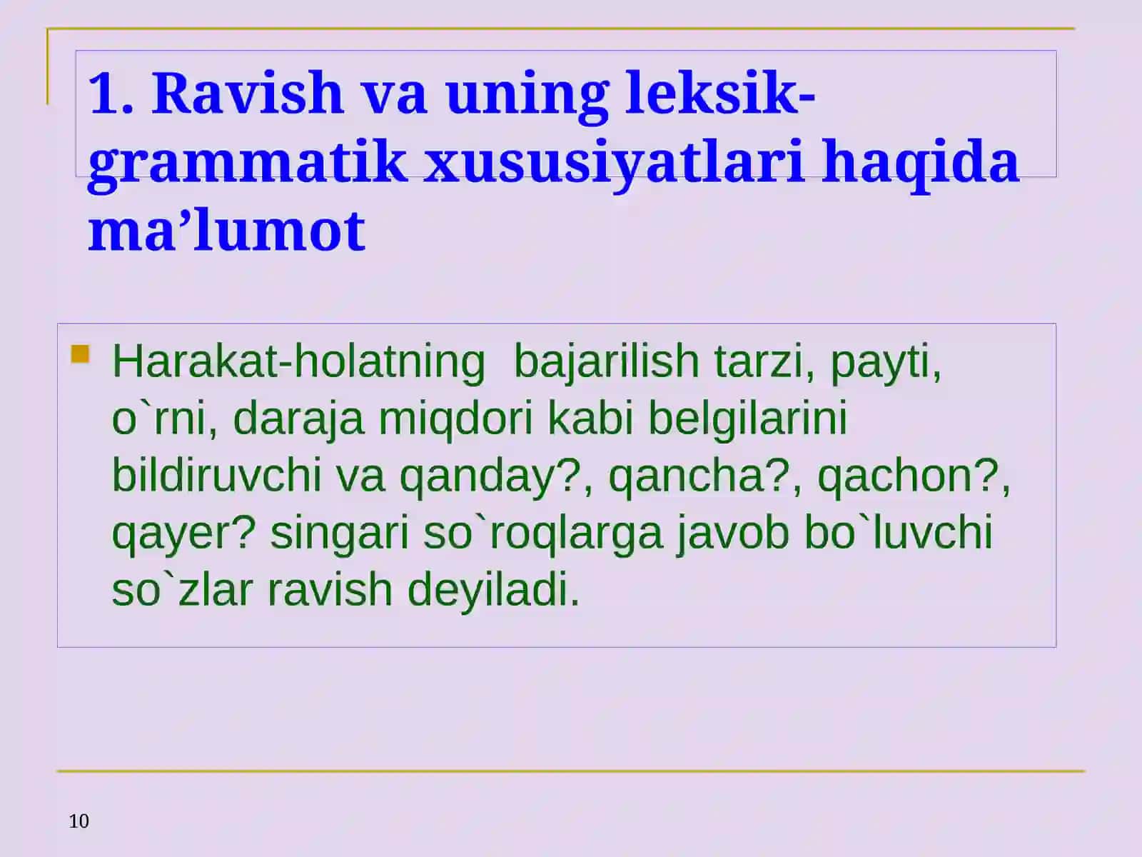 RAVISHLARNING MA’NO TURLARI 2