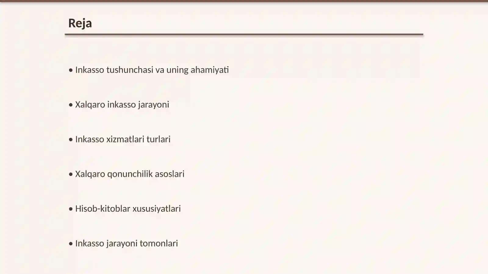 Inkasso bo‘yicha amalga oshiriladigan xalqaro hisob-kitoblar 2