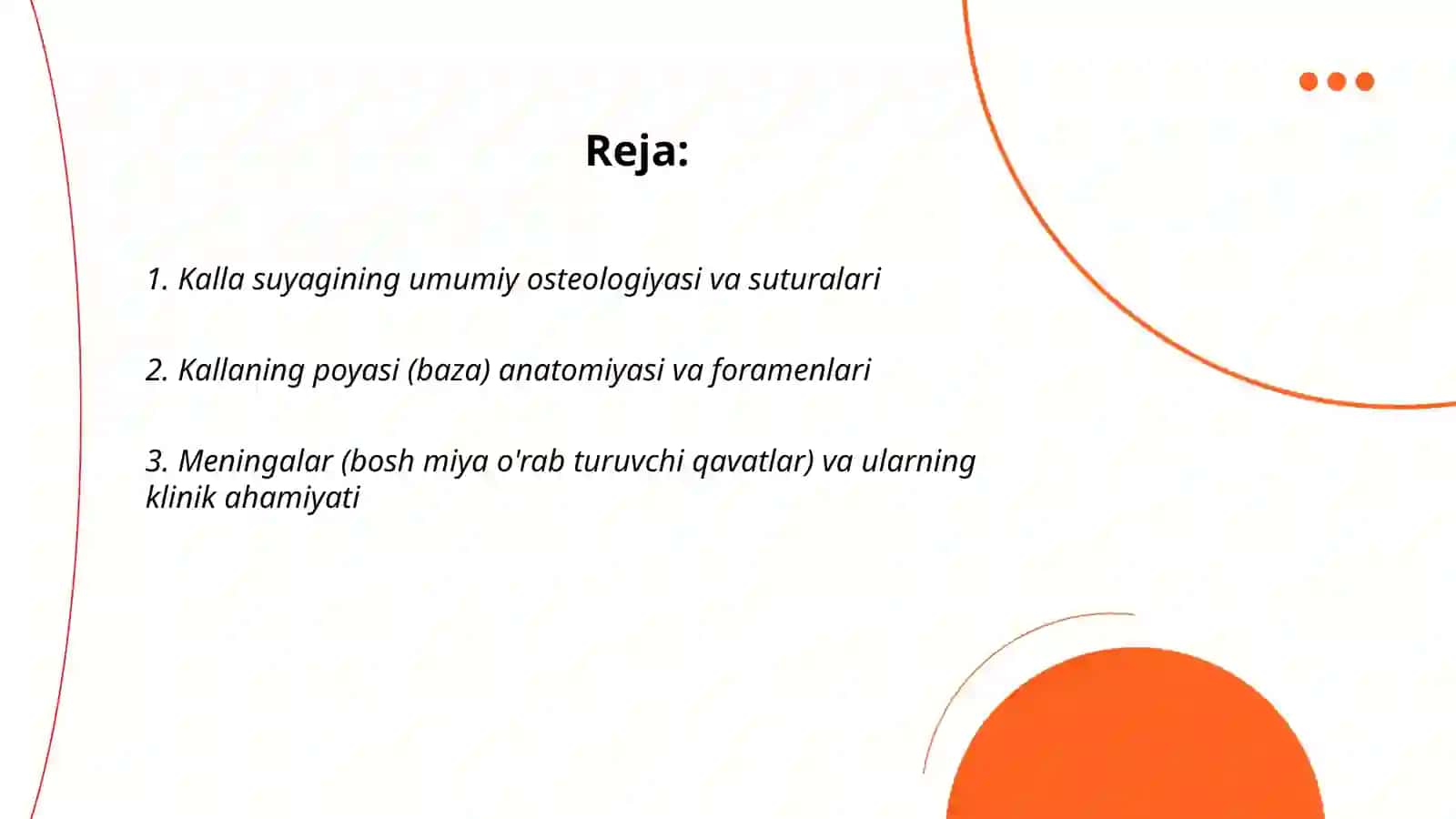 Kallaning klinik anatomiyasi 2