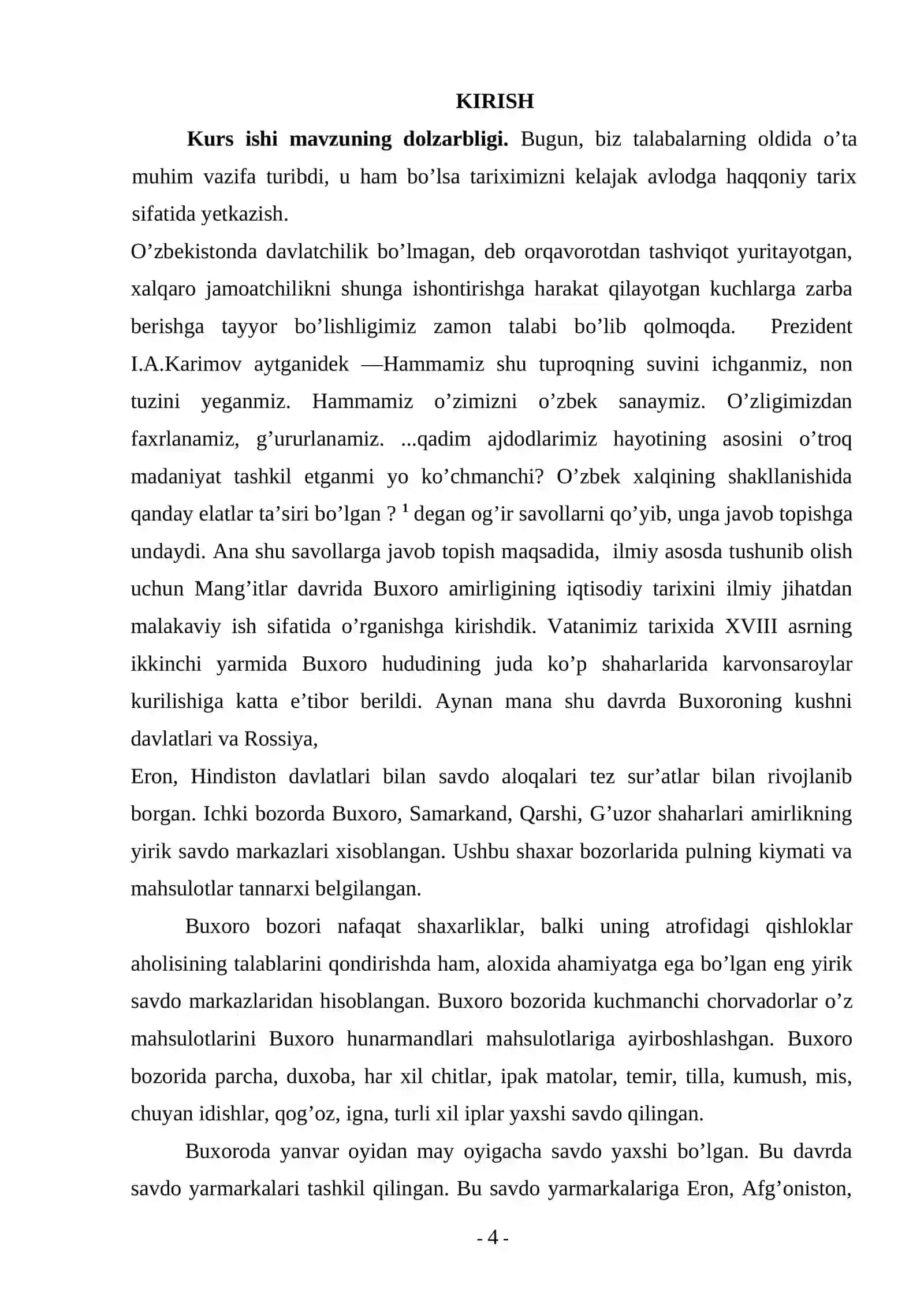 BUXORO AMIRLIGINING SAVDO ALOQALAR TARIXI 2