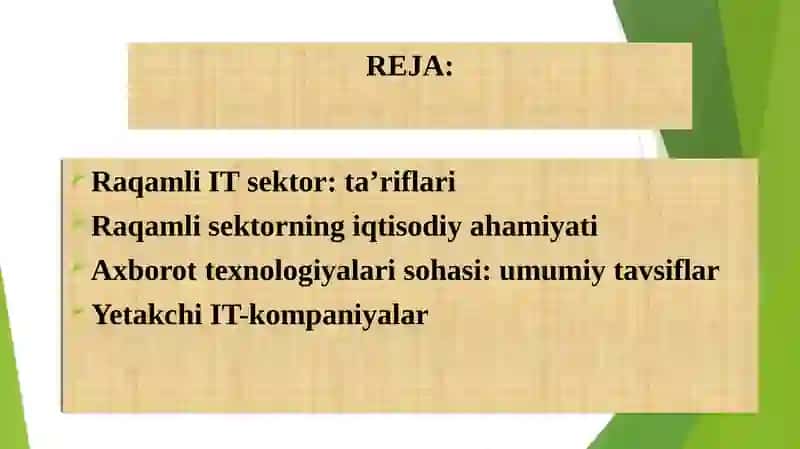Raqamli iqtisodiyotda IT sektori 2