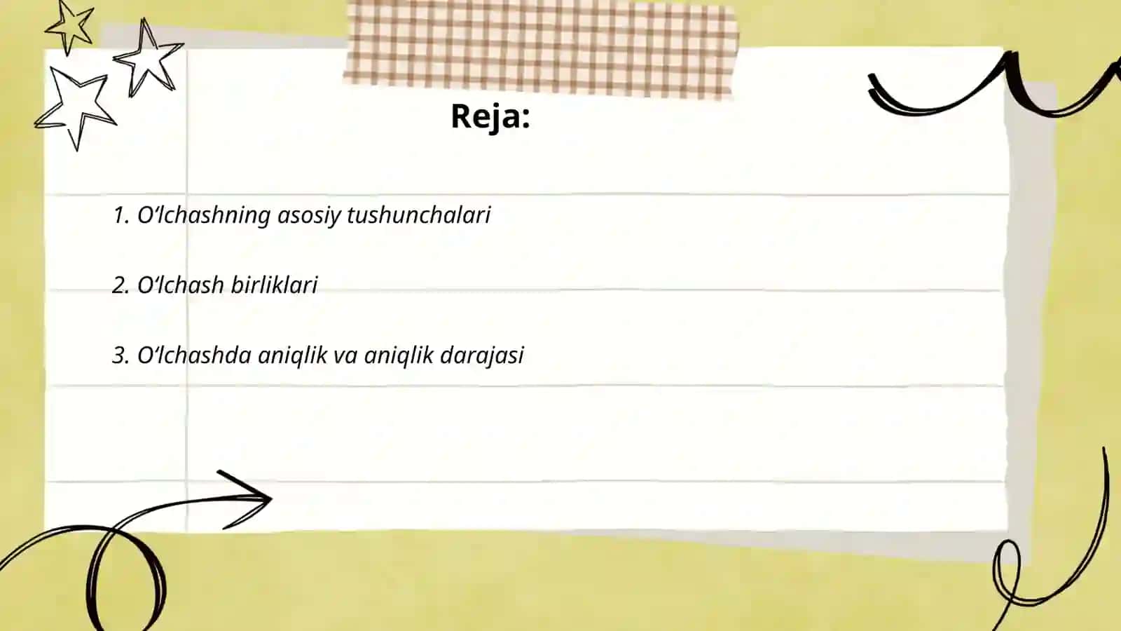 O‘lchashning asosiy tushunchalari 2