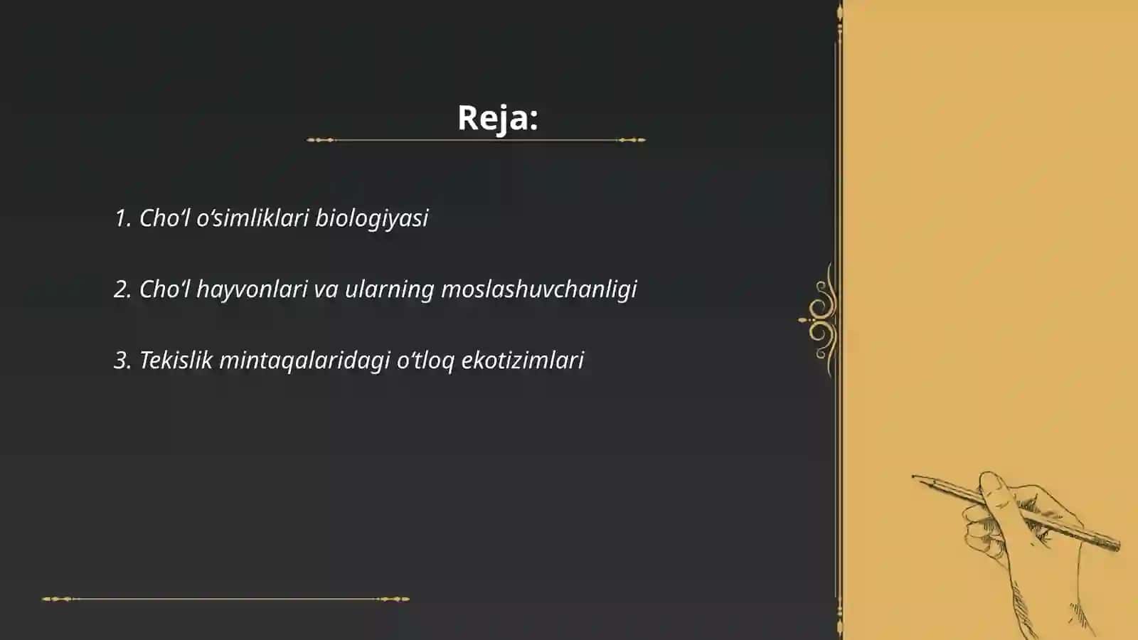 Cho‘l o‘simliklari biologiyasi 2
