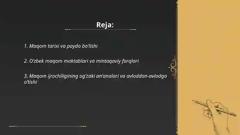 Maqom İjrochiliği Haqida Ma’lumot Yig‘ish 2