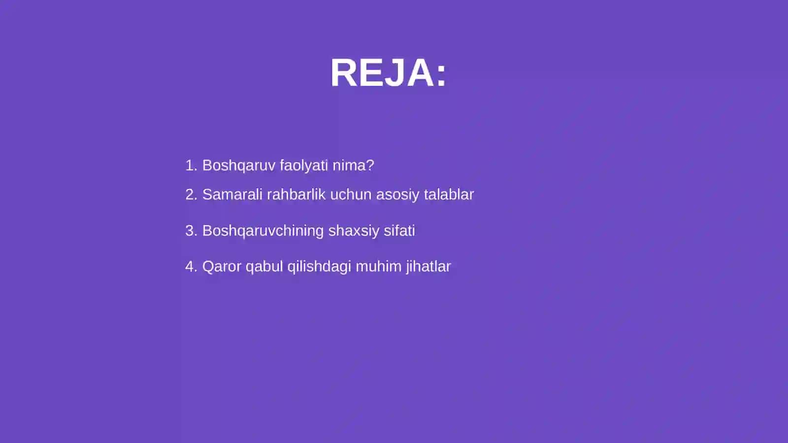 Boshqaruv faolyatida zarur boladigan muhim sifatlarni aniqlash 2